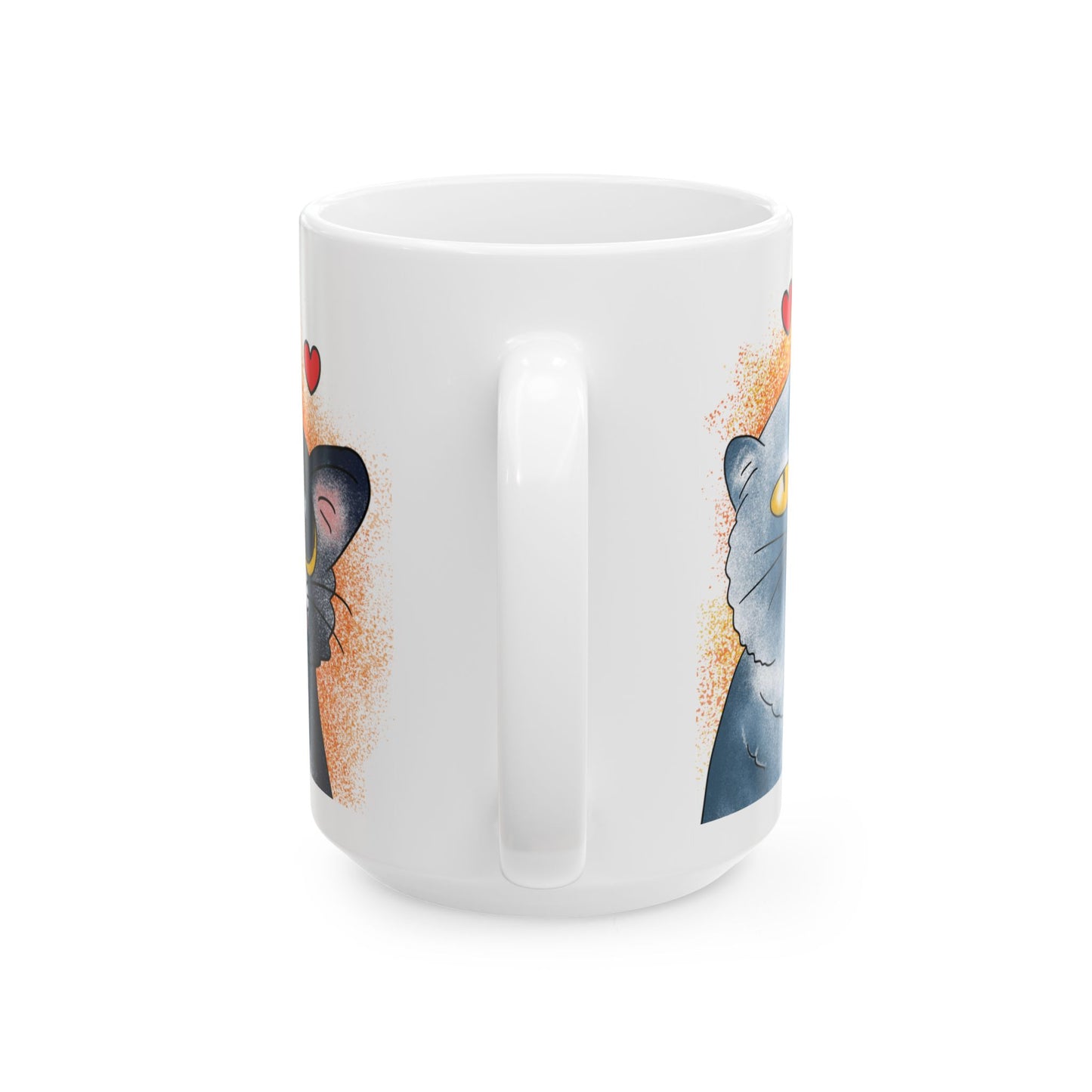 Hug Your Meow Ceramic Mug, Cat Lovers Gift, Coffee Cup, Funny Tea Cup, Pet Owner Present, Colleagues and Friends Gift, Cat Dad, Mom