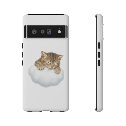 Kitten on Clouds Tough Phone Case | Shockproof Protective Phone Case