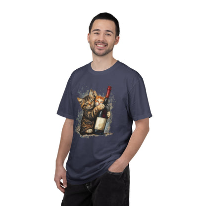 Funny Cats and Wine Unisex T-shirt, Animal Lover Gift, Fur Parents, Cat and Wine Lovers, Funny Cat Shirt, Cat Owner Tee, Wine and Cat Shirt,