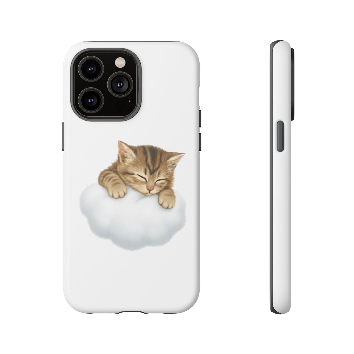 Kitten on Clouds Tough Phone Case | Shockproof Protective Phone Case