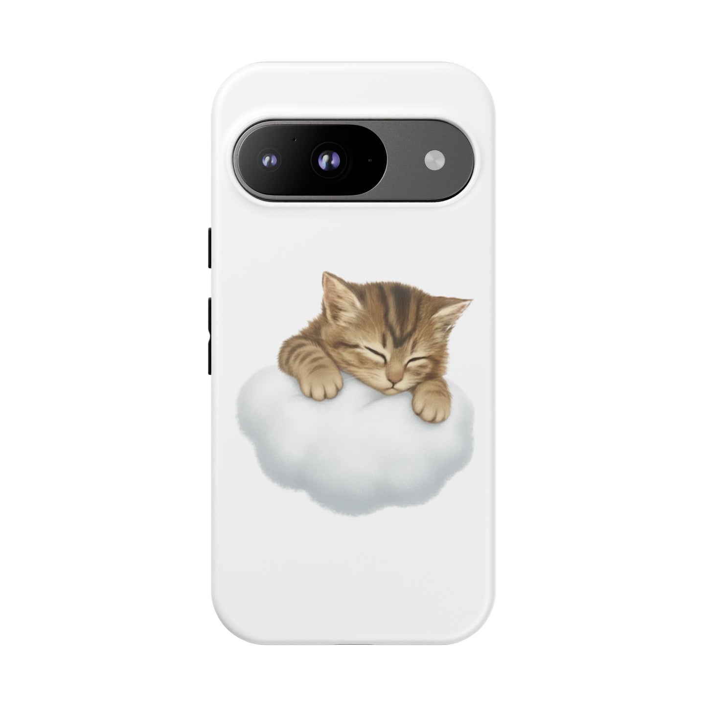 Kitten on Clouds Tough Phone Case | Shockproof Protective Phone Case