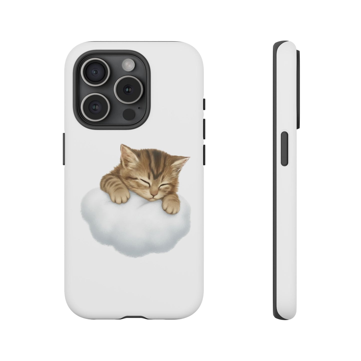 Kitten on Clouds Tough Phone Case | Shockproof Protective Phone Case
