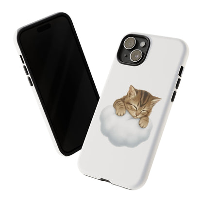 Kitten on Clouds Tough Phone Case | Shockproof Protective Phone Case