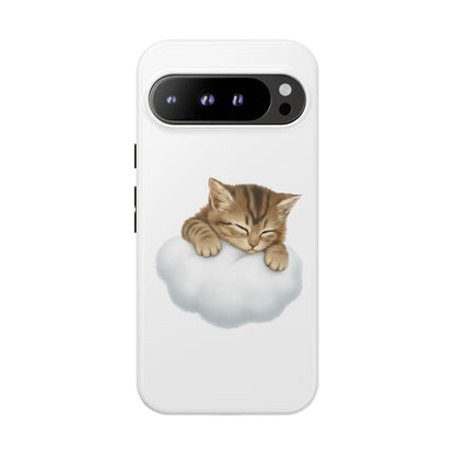Kitten on Clouds Tough Phone Case | Shockproof Protective Phone Case