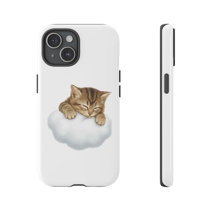 Kitten on Clouds Tough Phone Case | Shockproof Protective Phone Case