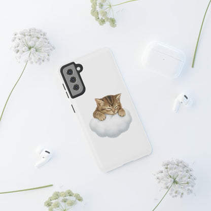 Kitten on Clouds Tough Phone Case | Shockproof Protective Phone Case