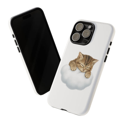 Kitten on Clouds Tough Phone Case | Shockproof Protective Phone Case