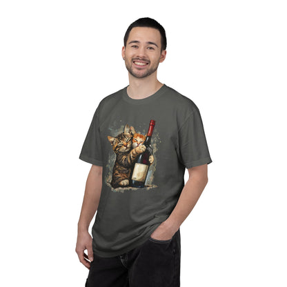 Funny Cats and Wine Unisex T-shirt, Animal Lover Gift, Fur Parents, Cat and Wine Lovers, Funny Cat Shirt, Cat Owner Tee, Wine and Cat Shirt,