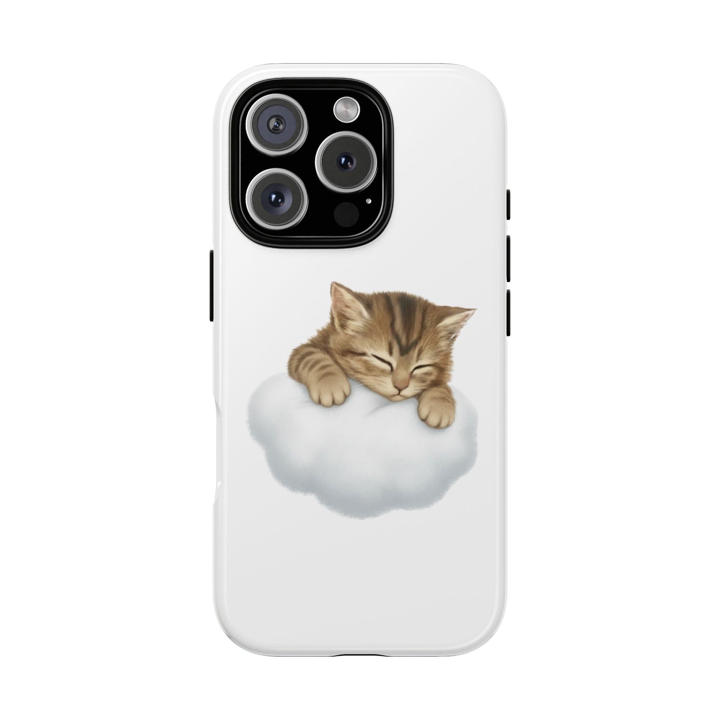 Kitten on Clouds Tough Phone Case | Shockproof Protective Phone Case