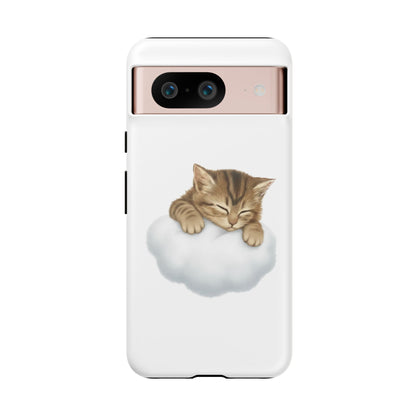 Kitten on Clouds Tough Phone Case | Shockproof Protective Phone Case