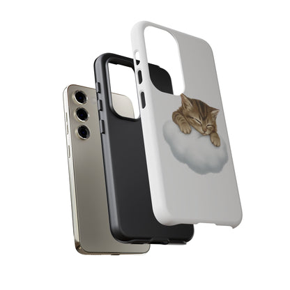Kitten on Clouds Tough Phone Case | Shockproof Protective Phone Case