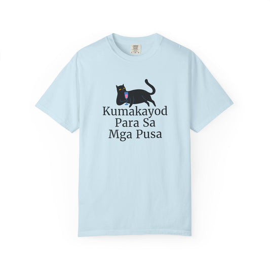 Kumakayod Para Sa Mga Pusa Shirt, Filipino Cat Lover Gift, Funny Pinoy T-Shirt, Working For My Cats, Tagalog Graphic Tee