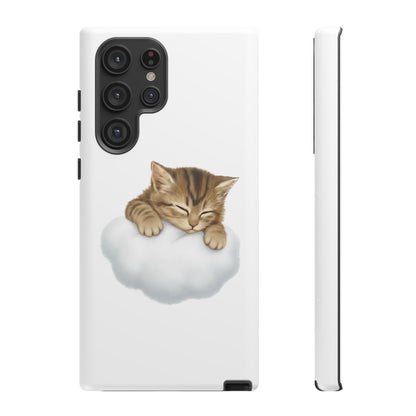 Kitten on Clouds Tough Phone Case | Shockproof Protective Phone Case