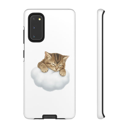 Kitten on Clouds Tough Phone Case | Shockproof Protective Phone Case