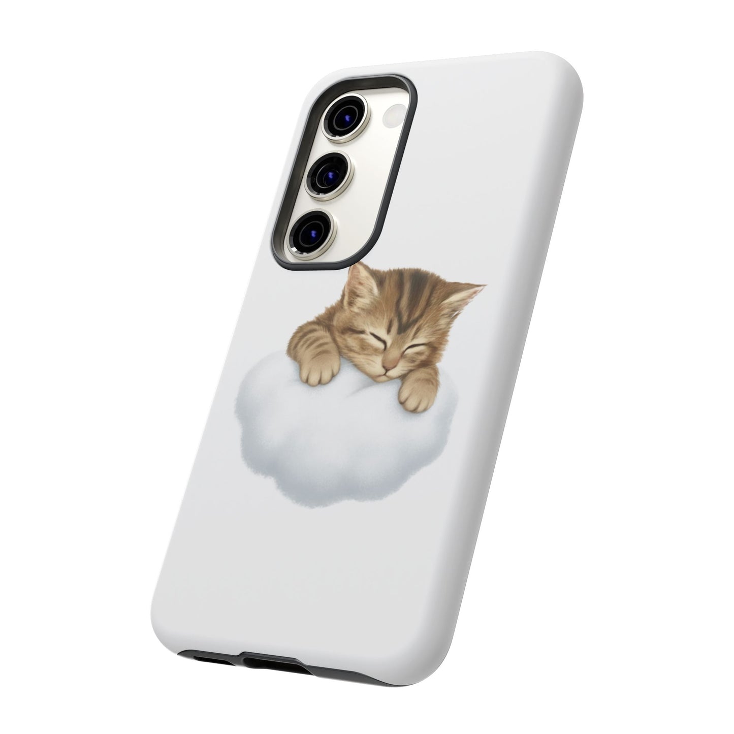 Kitten on Clouds Tough Phone Case | Shockproof Protective Phone Case
