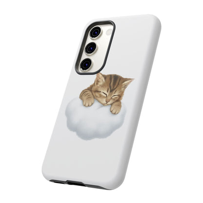 Kitten on Clouds Tough Phone Case | Shockproof Protective Phone Case