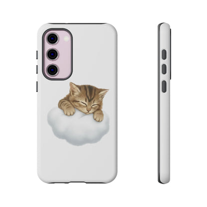 Kitten on Clouds Tough Phone Case | Shockproof Protective Phone Case