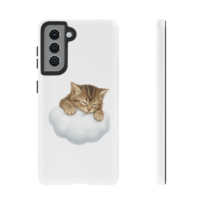 Kitten on Clouds Tough Phone Case | Shockproof Protective Phone Case