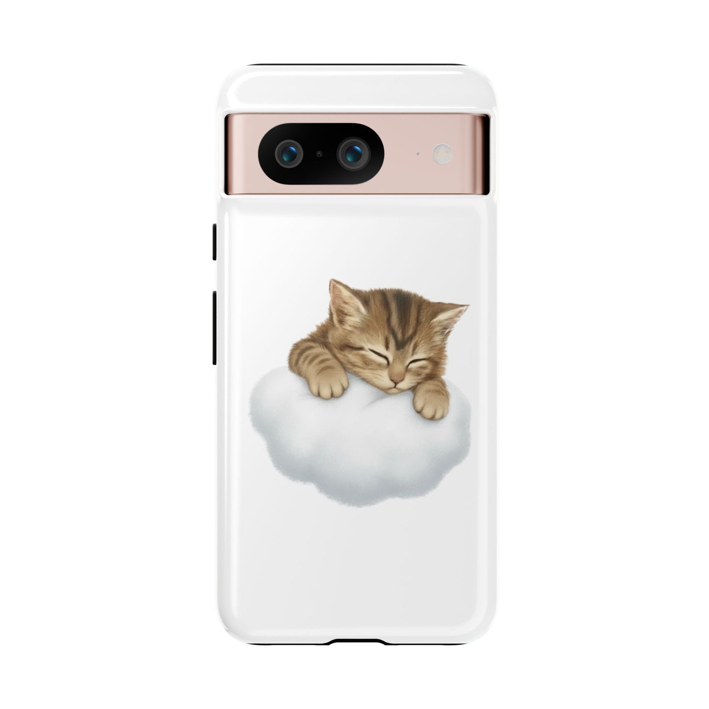 Kitten on Clouds Tough Phone Case | Shockproof Protective Phone Case