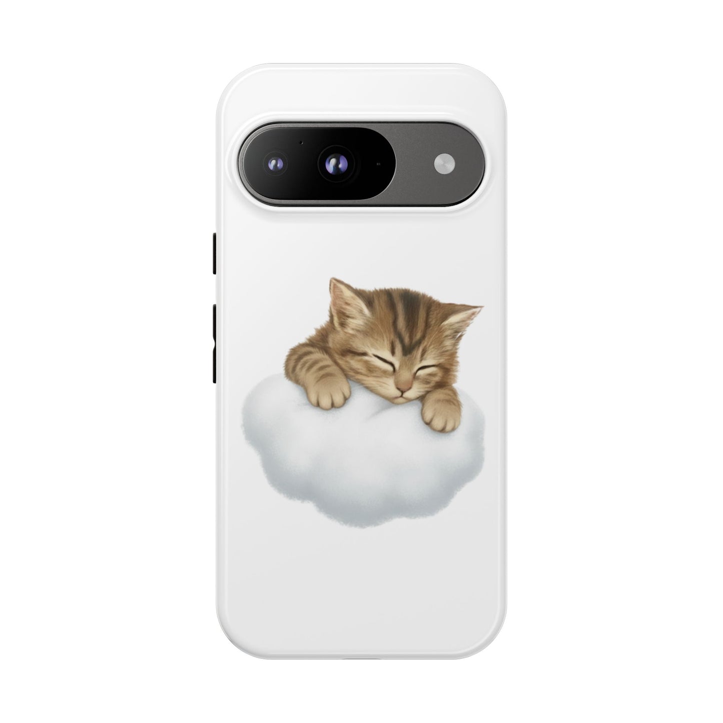 Kitten on Clouds Tough Phone Case | Shockproof Protective Phone Case