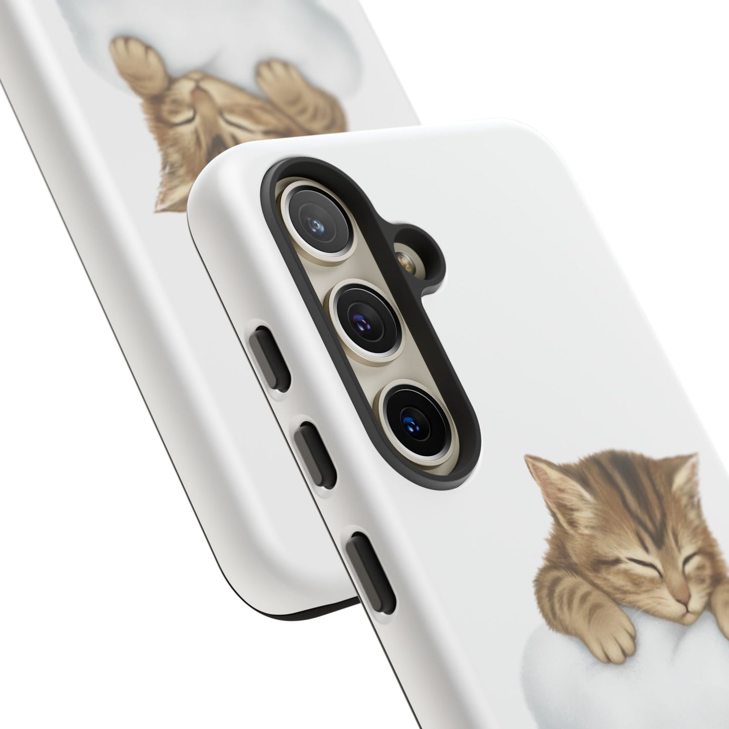Kitten on Clouds Tough Phone Case | Shockproof Protective Phone Case