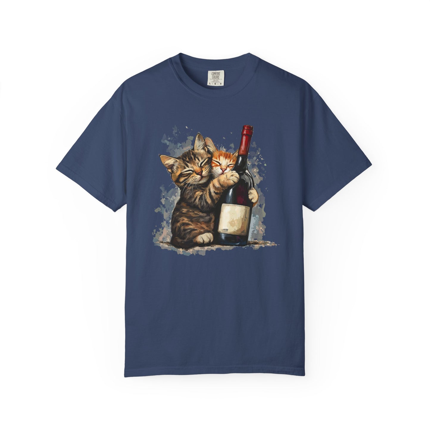 Funny Cats and Wine Unisex T-shirt, Animal Lover Gift, Fur Parents, Cat and Wine Lovers, Funny Cat Shirt, Cat Owner Tee, Wine and Cat Shirt,
