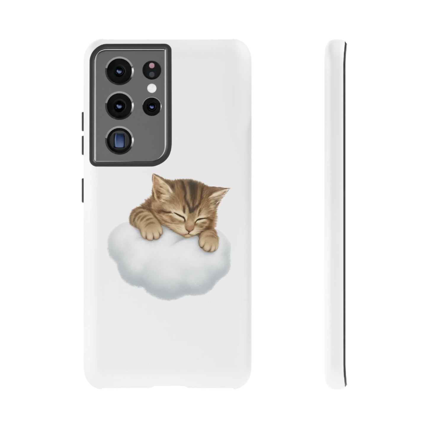 Kitten on Clouds Tough Phone Case | Shockproof Protective Phone Case