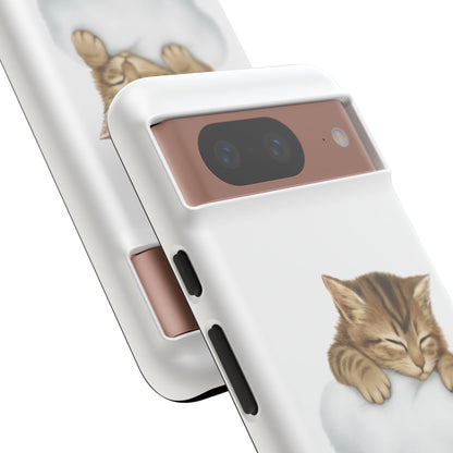 Kitten on Clouds Tough Phone Case | Shockproof Protective Phone Case