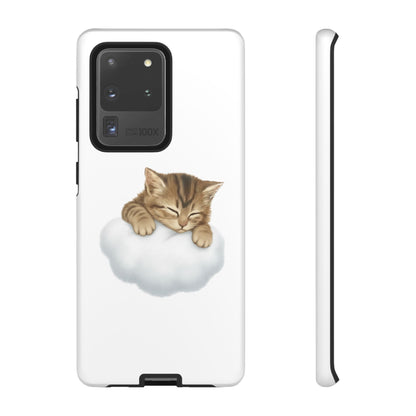 Kitten on Clouds Tough Phone Case | Shockproof Protective Phone Case