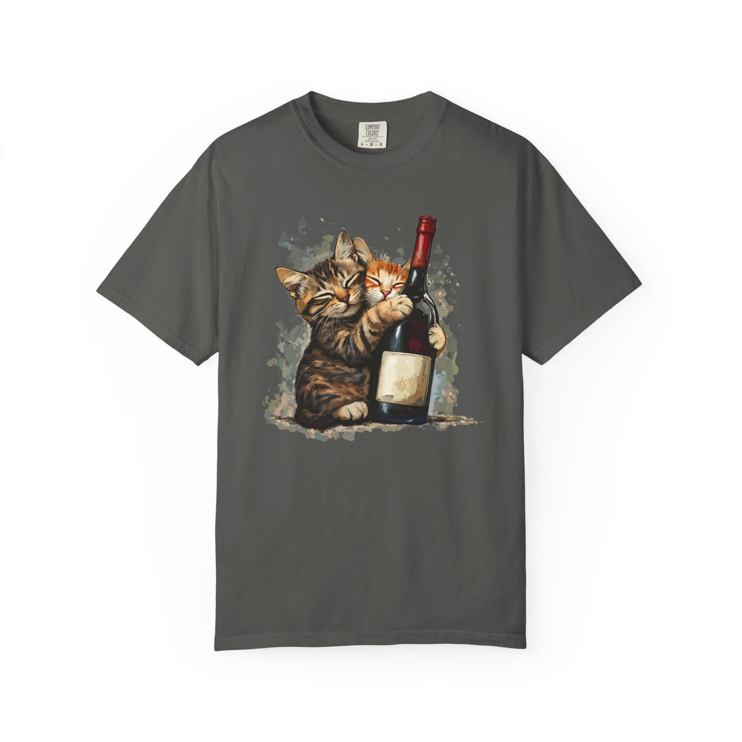 Funny Cats and Wine Unisex T-shirt, Animal Lover Gift, Fur Parents, Cat and Wine Lovers, Funny Cat Shirt, Cat Owner Tee, Wine and Cat Shirt,