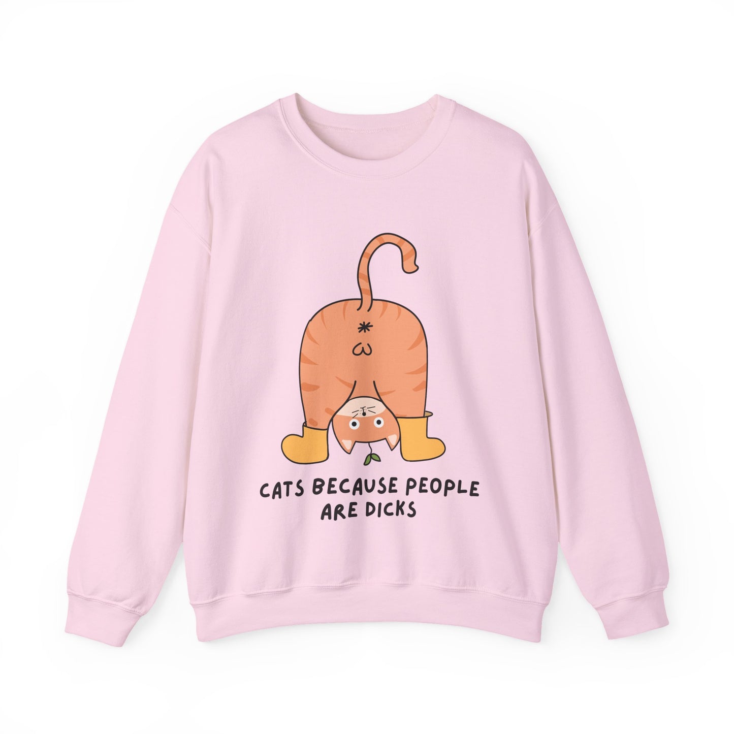 Cats Because People Are Dicks, Cat Mom, Cat Dad, Trendy Sweater, Cat Lovers, Quirky Gift, Fur Parents, Funny Fat Cat, College Sweatshirt