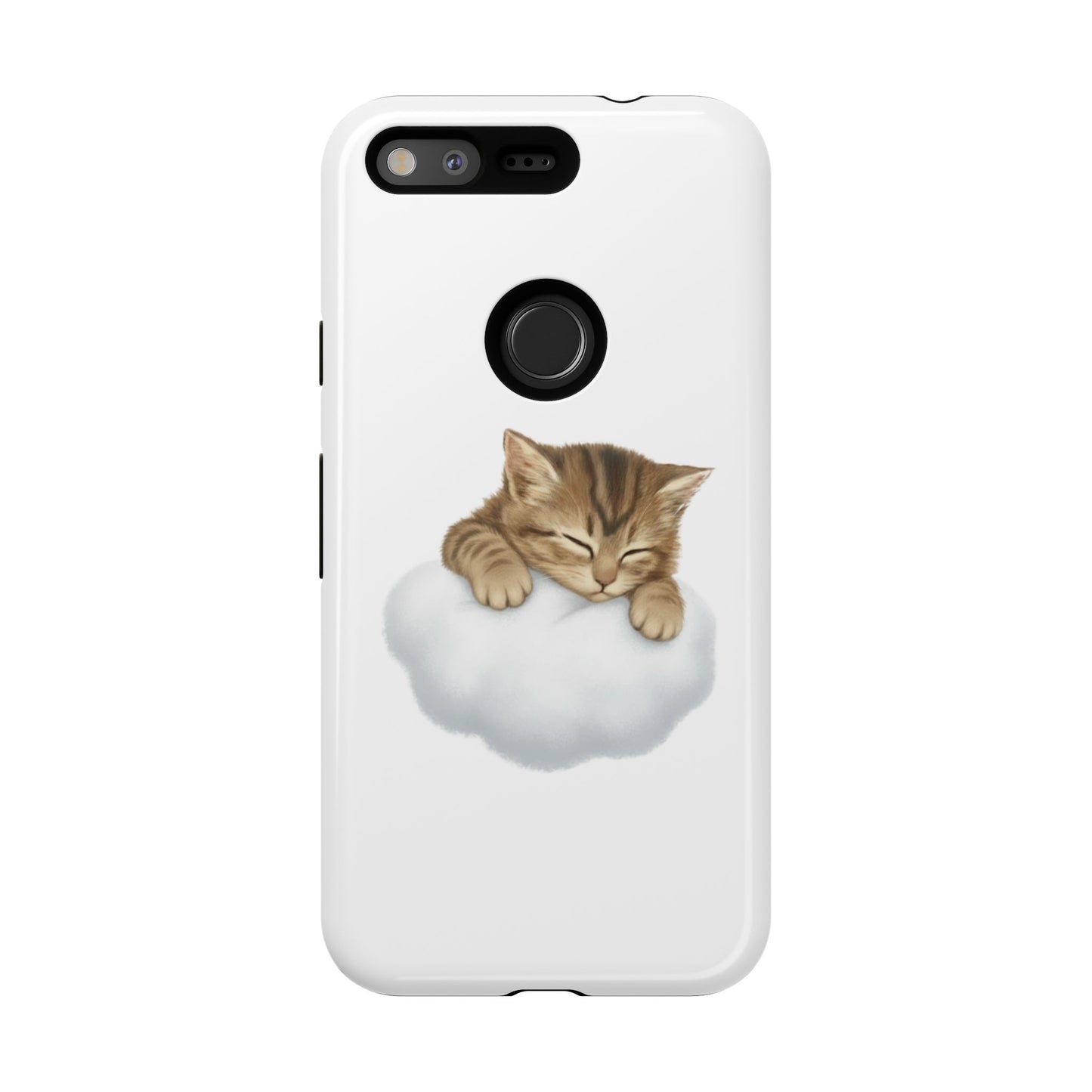 Kitten on Clouds Tough Phone Case | Shockproof Protective Phone Case