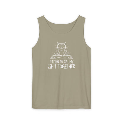 Trying To Get My Shit Together chaotic life tank top | funny statement