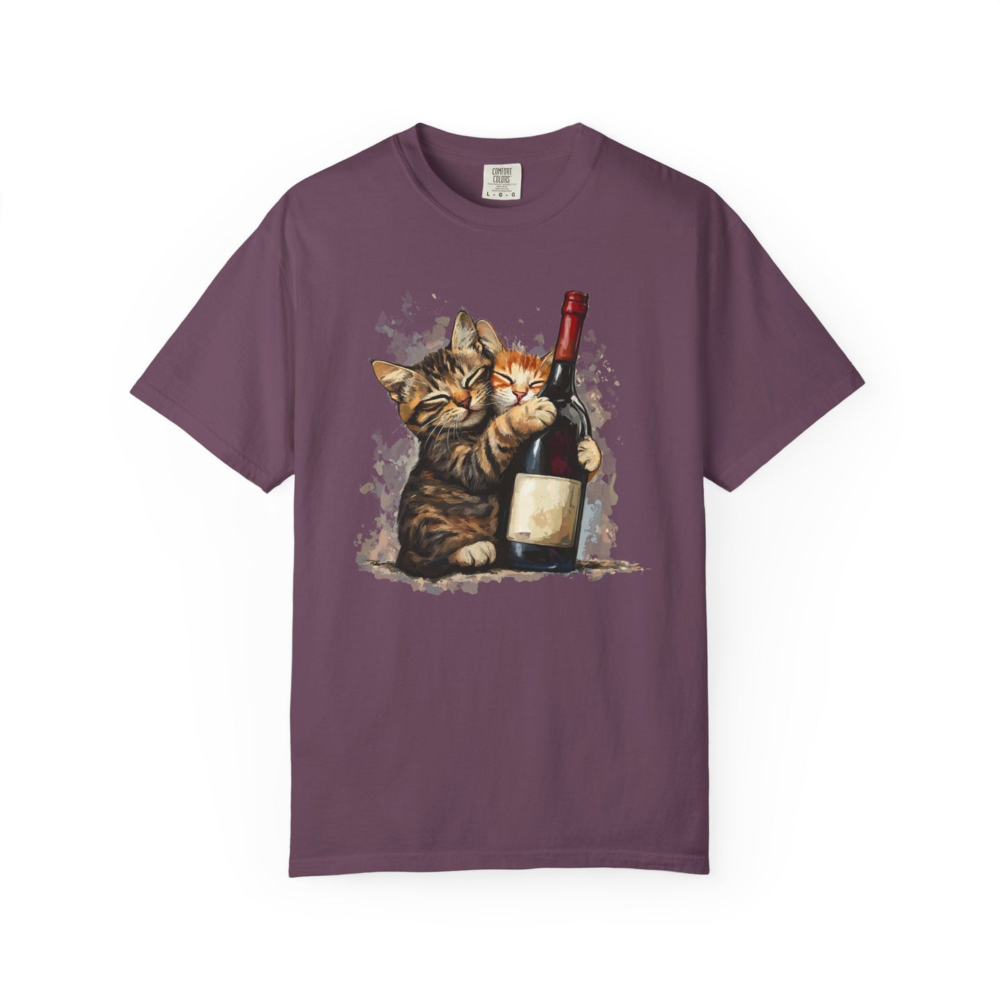 Funny Cats and Wine Unisex T-shirt, Animal Lover Gift, Fur Parents, Cat and Wine Lovers, Funny Cat Shirt, Cat Owner Tee, Wine and Cat Shirt,