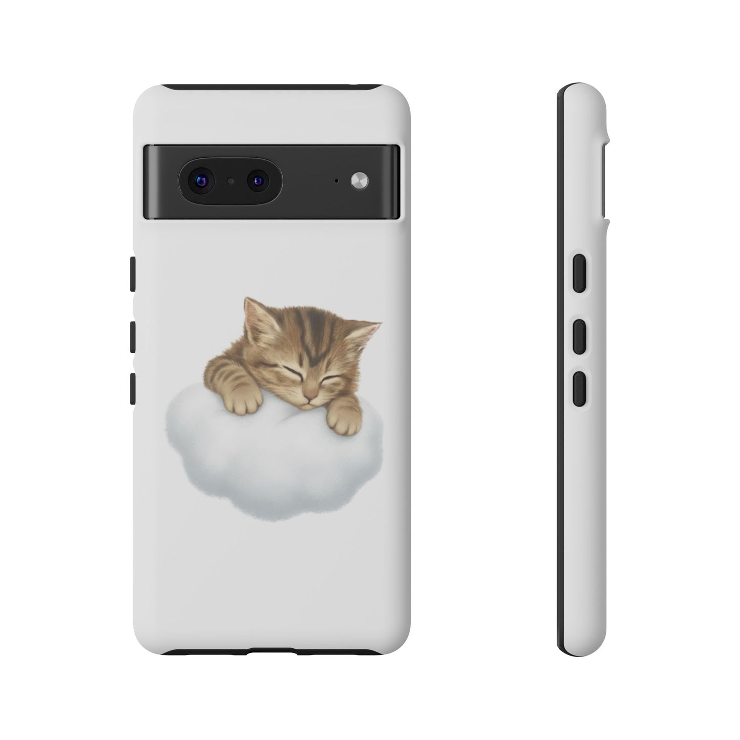 Kitten on Clouds Tough Phone Case | Shockproof Protective Phone Case