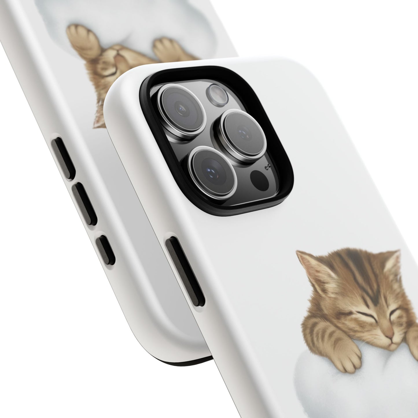 Kitten on Clouds Tough Phone Case | Shockproof Protective Phone Case