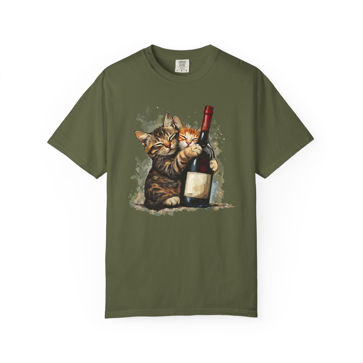 Funny Cats and Wine Unisex T-shirt, Animal Lover Gift, Fur Parents, Cat and Wine Lovers, Funny Cat Shirt, Cat Owner Tee, Wine and Cat Shirt,