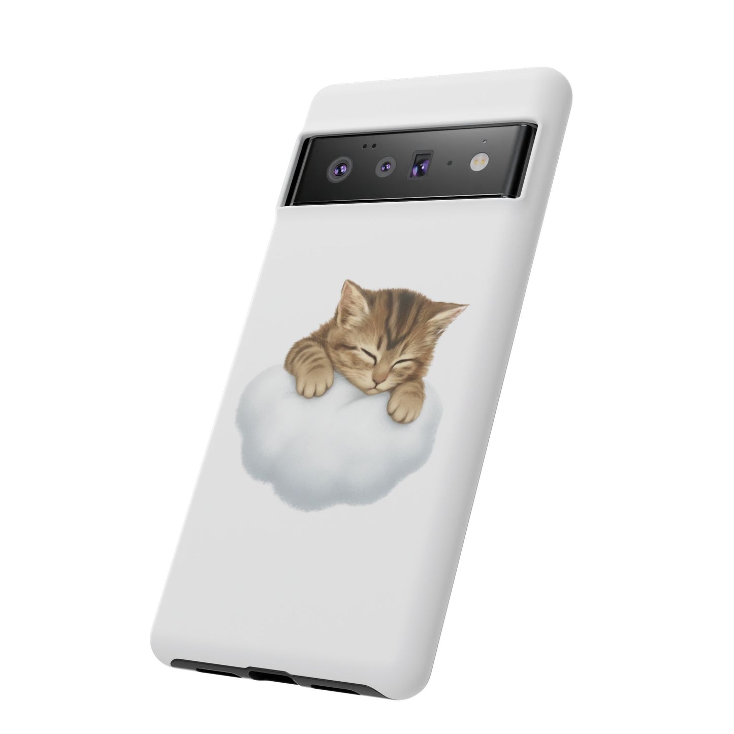 Kitten on Clouds Tough Phone Case | Shockproof Protective Phone Case