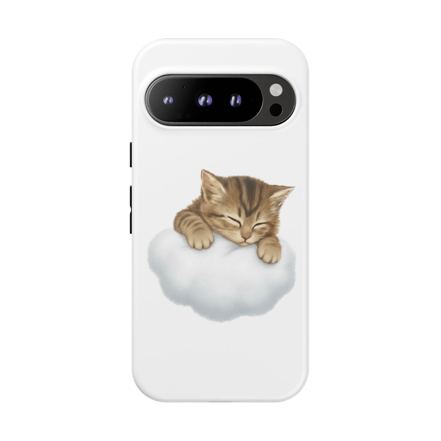 Kitten on Clouds Tough Phone Case | Shockproof Protective Phone Case