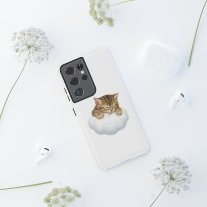 Kitten on Clouds Tough Phone Case | Shockproof Protective Phone Case