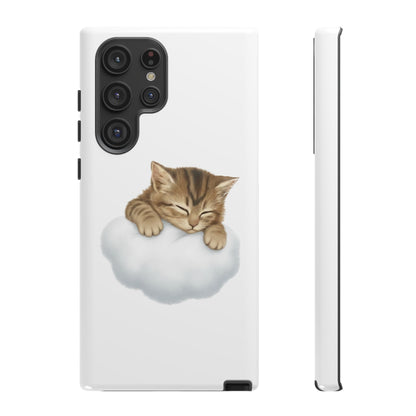 Kitten on Clouds Tough Phone Case | Shockproof Protective Phone Case