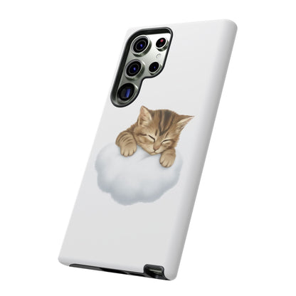 Kitten on Clouds Tough Phone Case | Shockproof Protective Phone Case