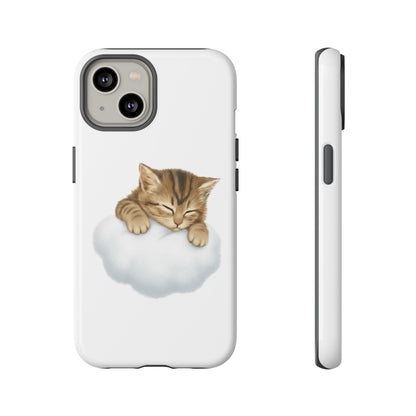 Kitten on Clouds Tough Phone Case | Shockproof Protective Phone Case
