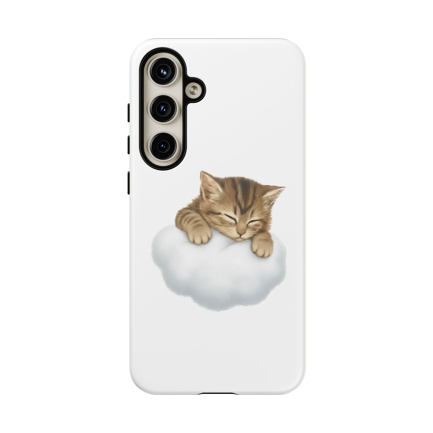 Kitten on Clouds Tough Phone Case | Shockproof Protective Phone Case