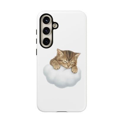 Kitten on Clouds Tough Phone Case | Shockproof Protective Phone Case