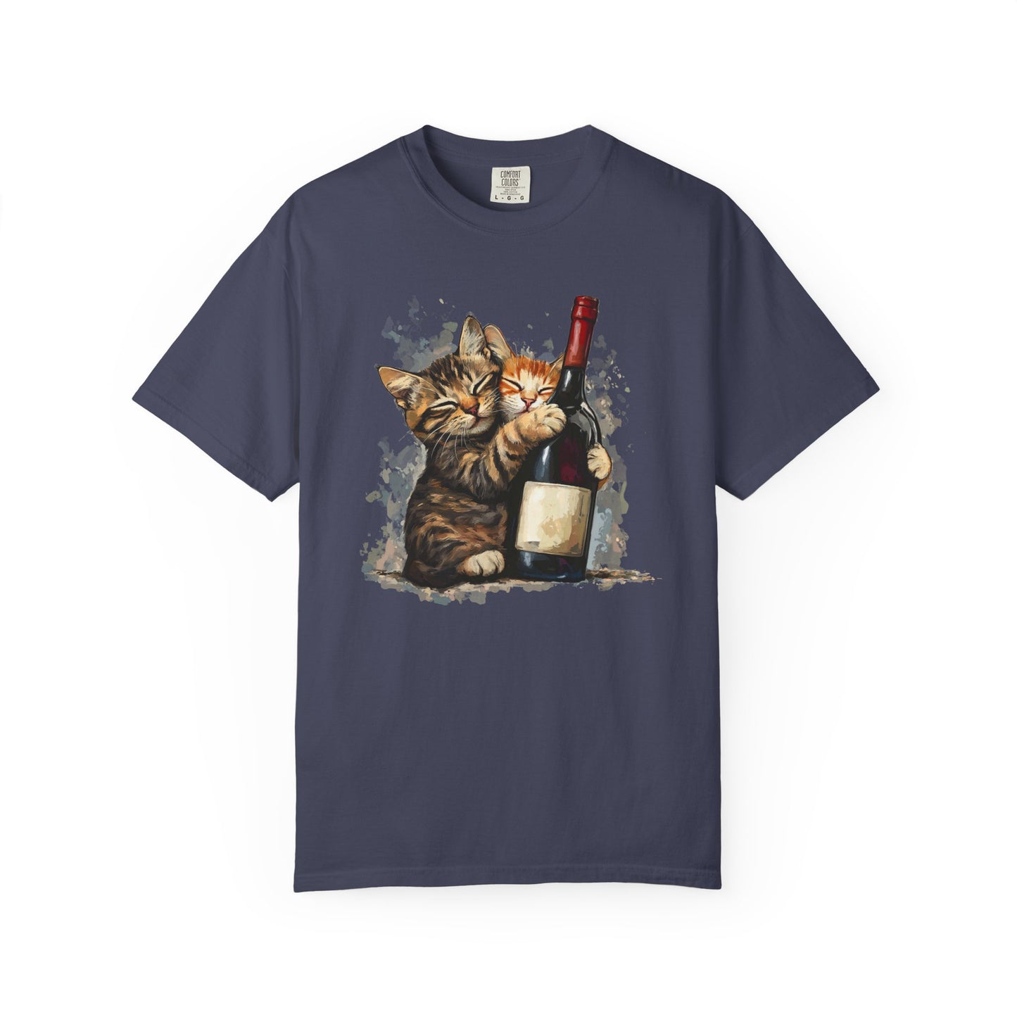 Funny Cats and Wine Unisex T-shirt, Animal Lover Gift, Fur Parents, Cat and Wine Lovers, Funny Cat Shirt, Cat Owner Tee, Wine and Cat Shirt,