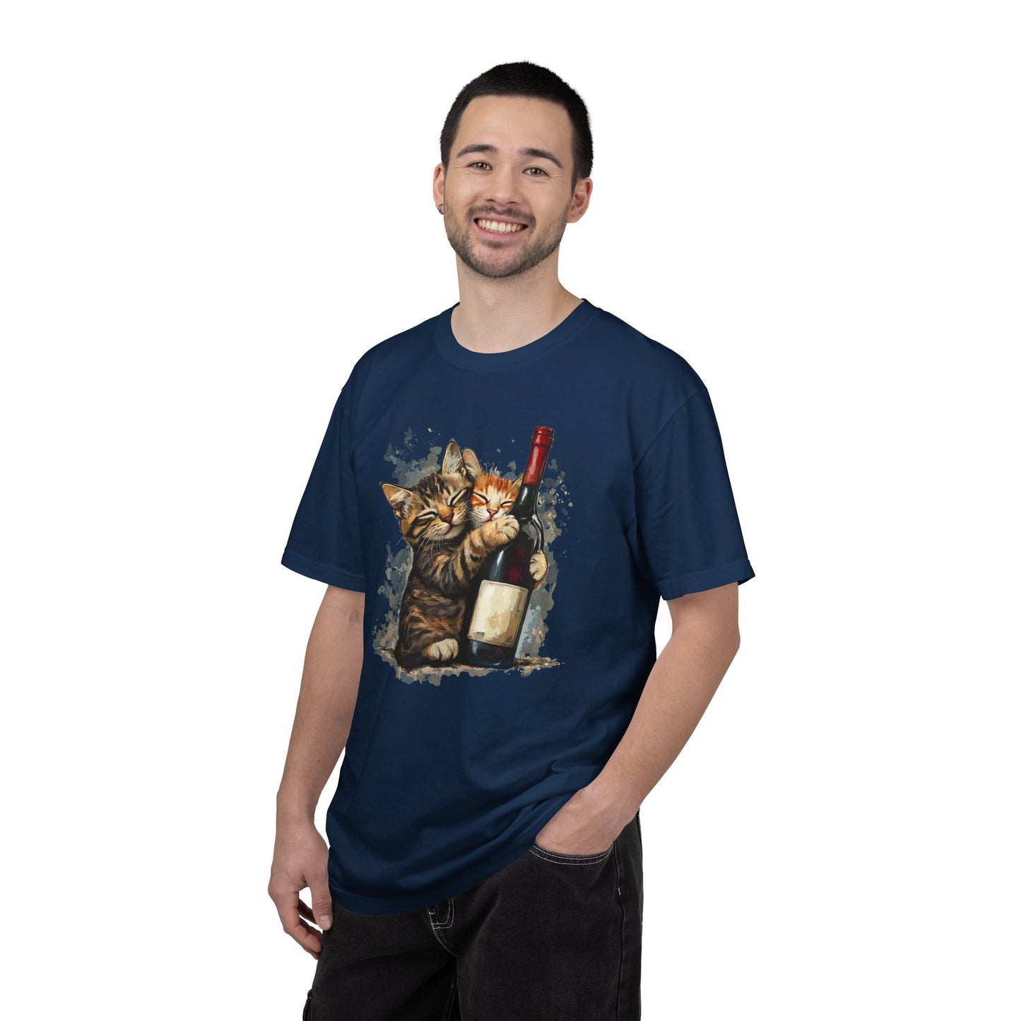 Funny Cats and Wine Unisex T-shirt, Animal Lover Gift, Fur Parents, Cat and Wine Lovers, Funny Cat Shirt, Cat Owner Tee, Wine and Cat Shirt,