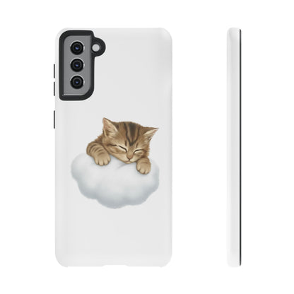 Kitten on Clouds Tough Phone Case | Shockproof Protective Phone Case