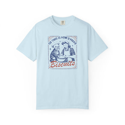 Retro Baking Cat Shirt | Vintage Kitchen Humor, Cat Kneading Tee