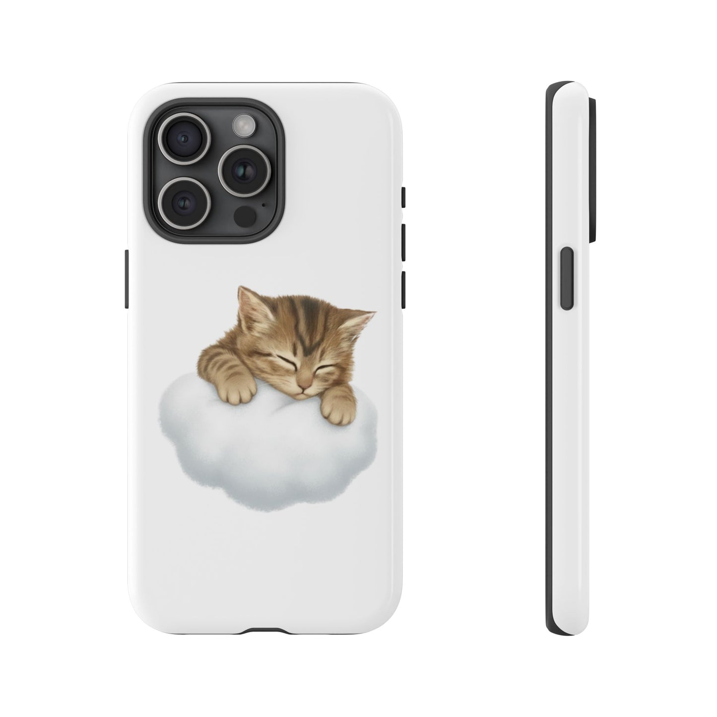 Kitten on Clouds Tough Phone Case | Shockproof Protective Phone Case